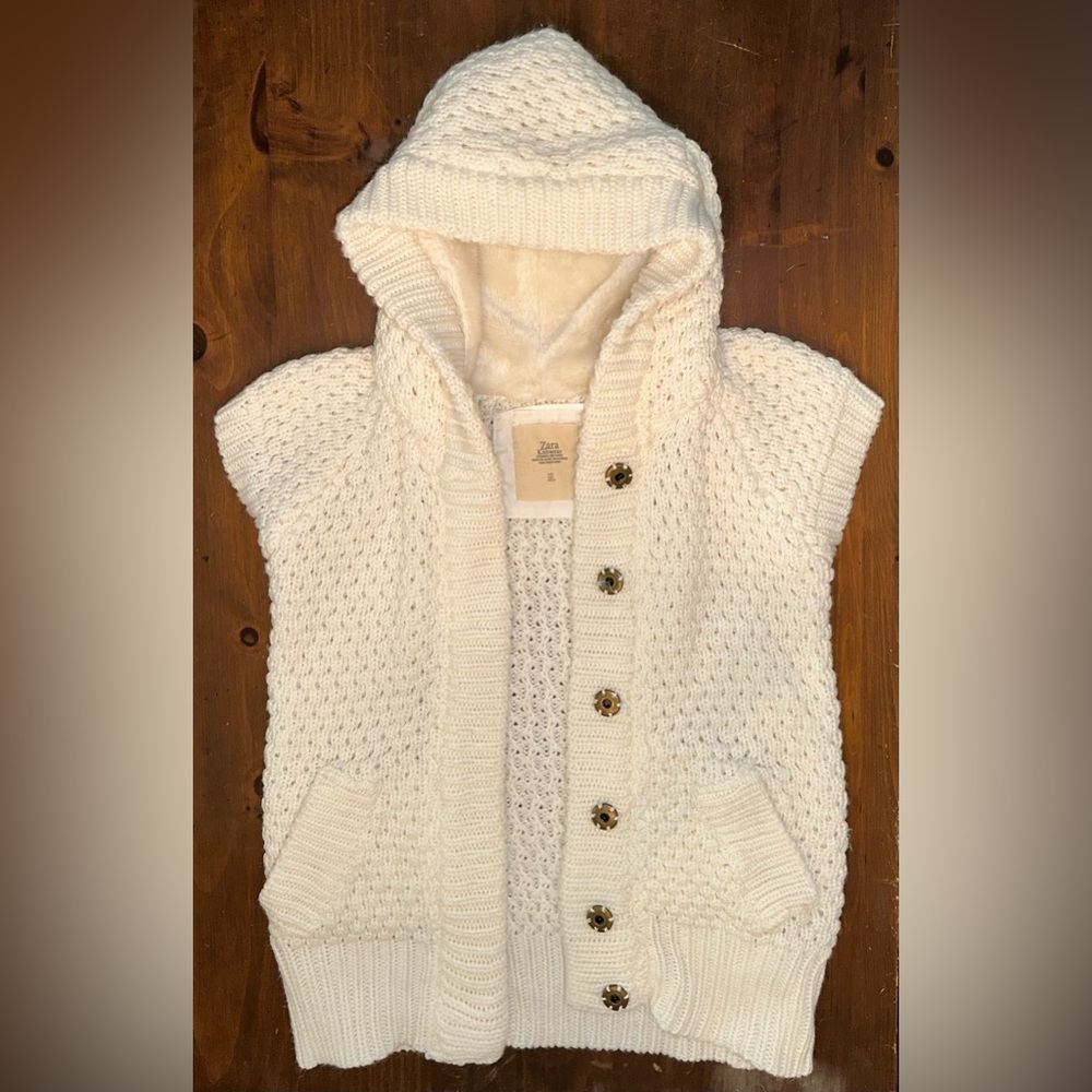 Zara knitwear ladies sweater vest small